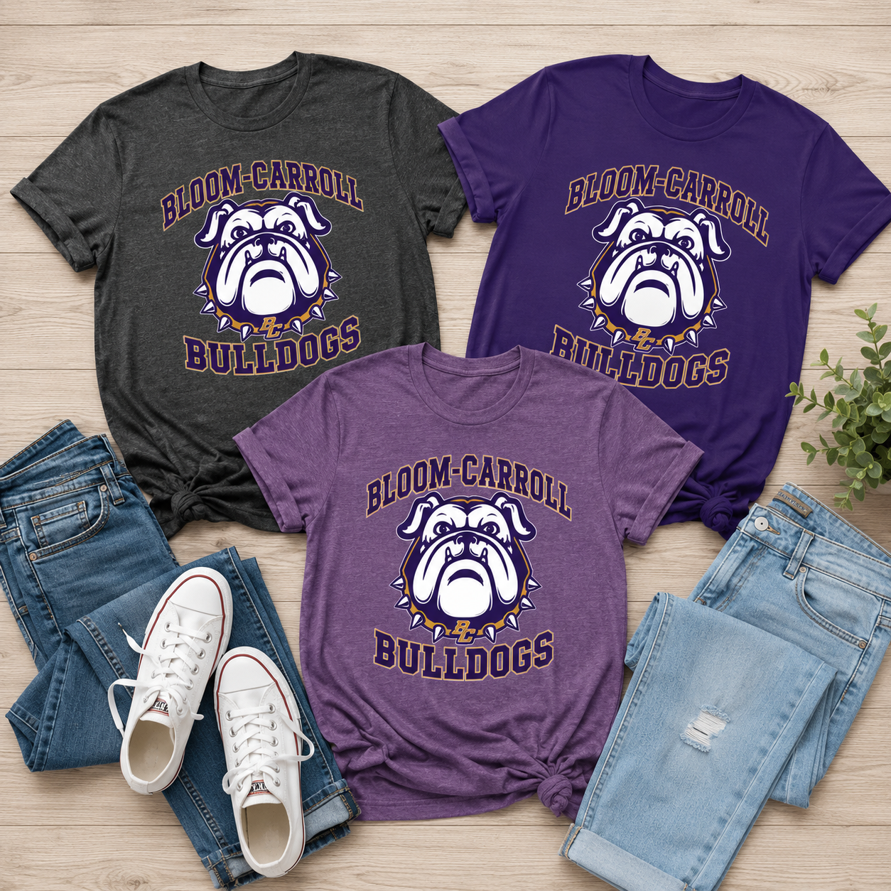Bulldogs Tee - Bloom-Carroll Bulldogs School Spirit T-Shirt