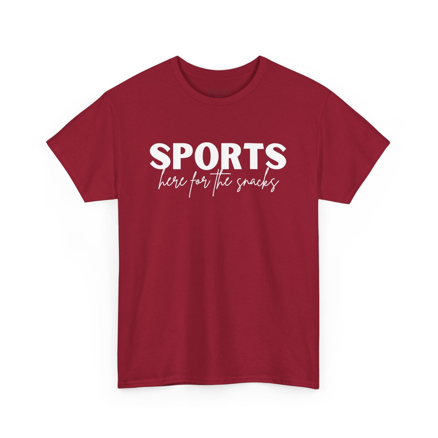 Sports Here for the Snacks Unisex Heavy Cotton Tee