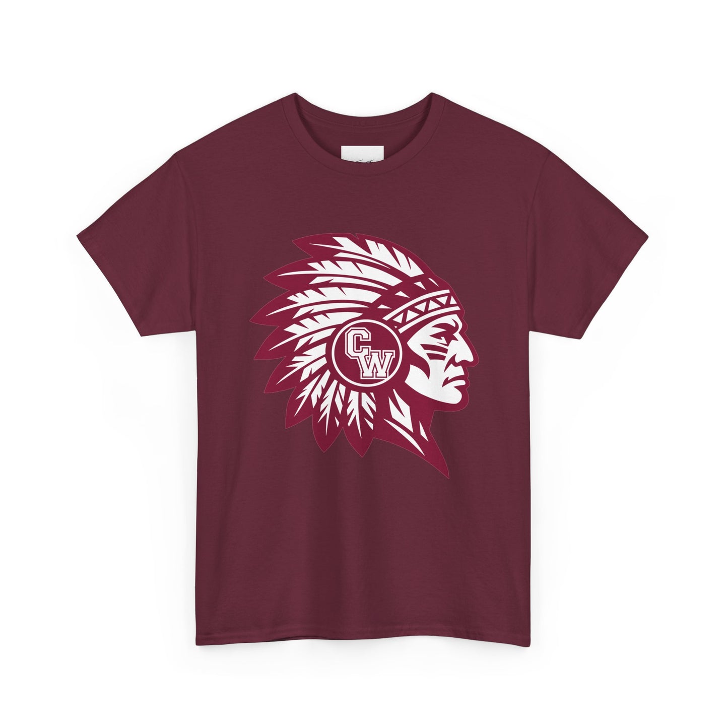 CW Indians Logo T-Shirt — CW Maroon Graphic Tee