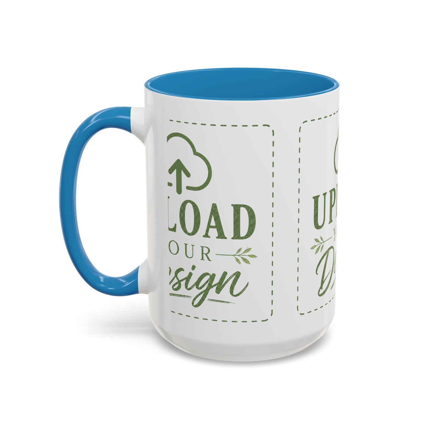 Custom Accent Coffee Mug – Custom Upload Design Ceramic Mug (11oz & 15oz)