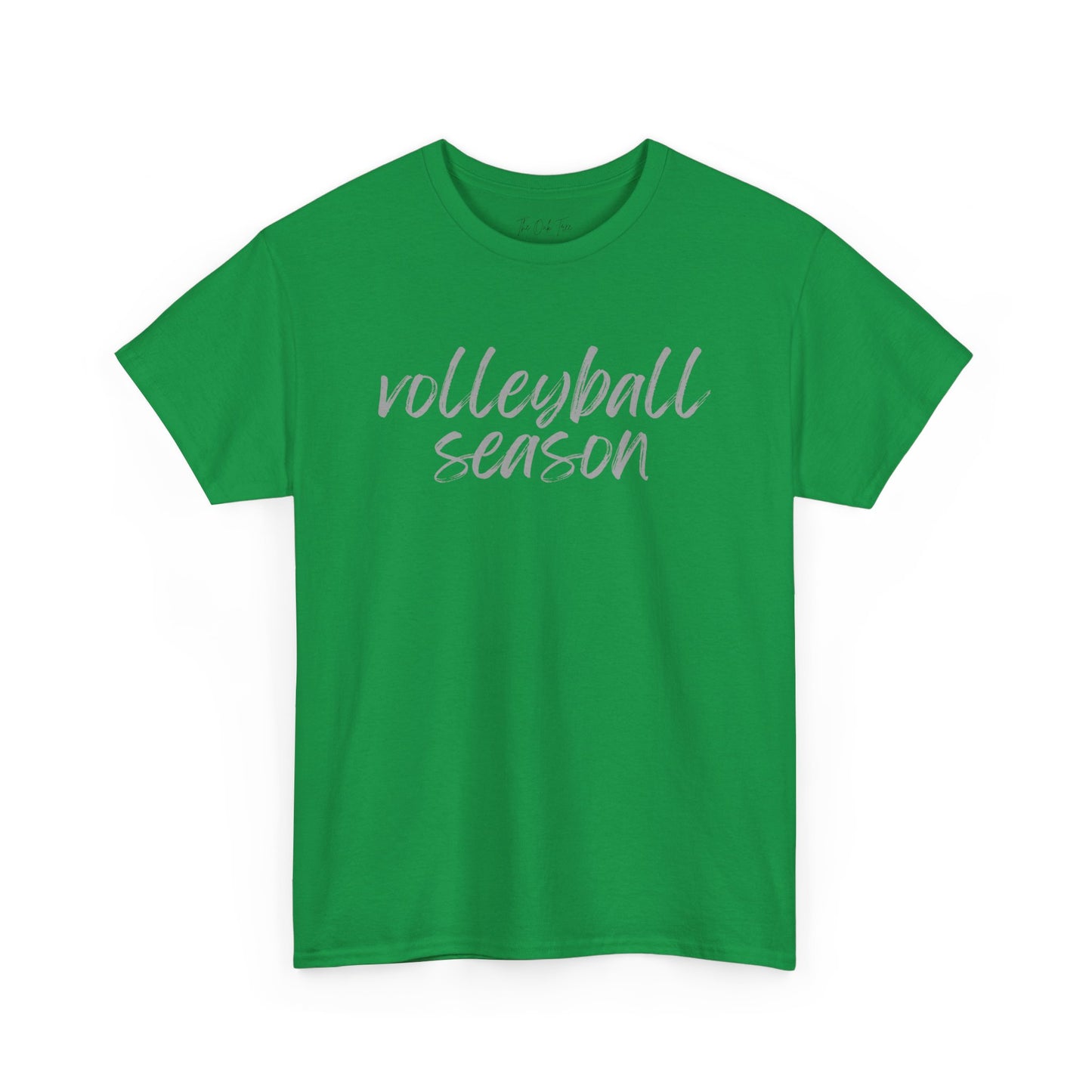 Volleyball Season- Grey Text Tee