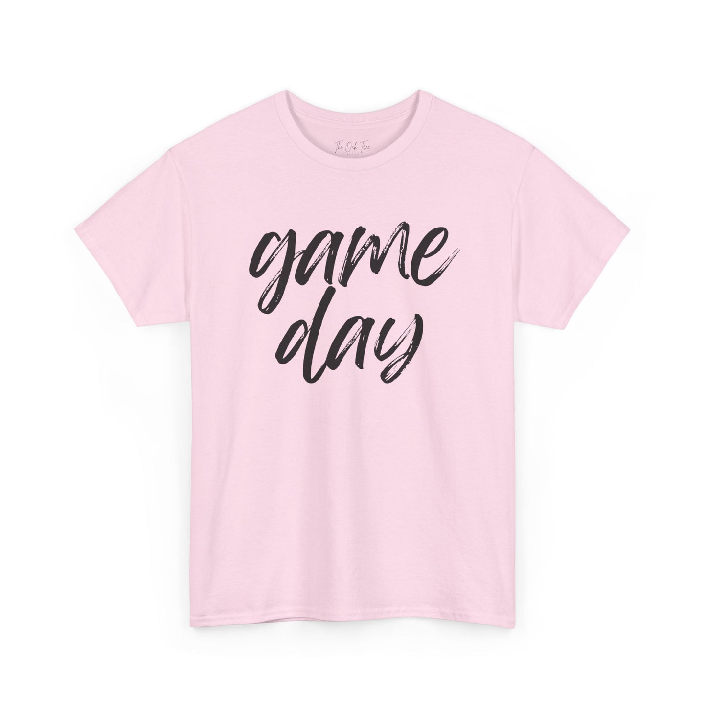 Game Day- Black Text Script Tee