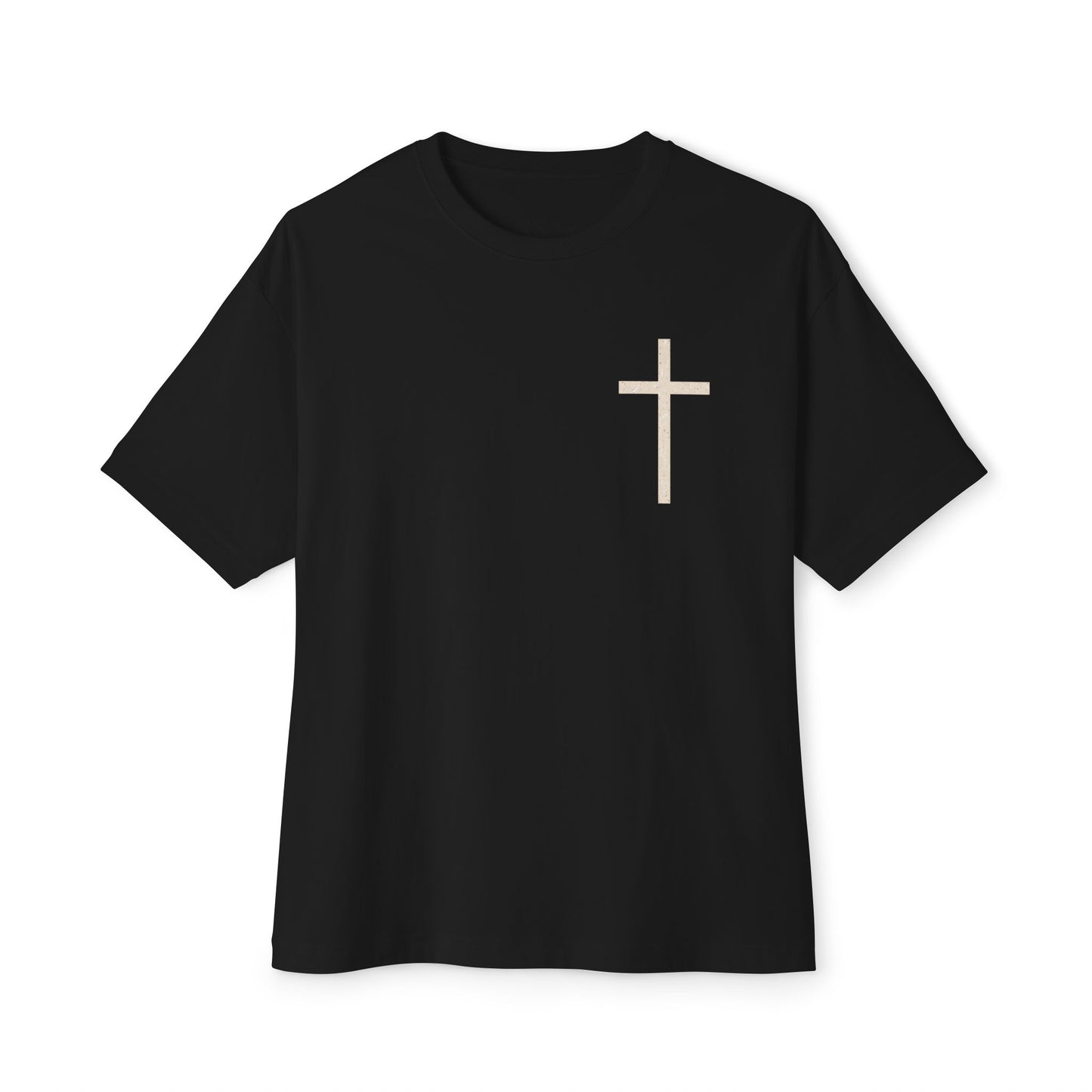 Oversized & Boxy Lift Heavy Pray Hard  Tee — Faith & Fitness Tee