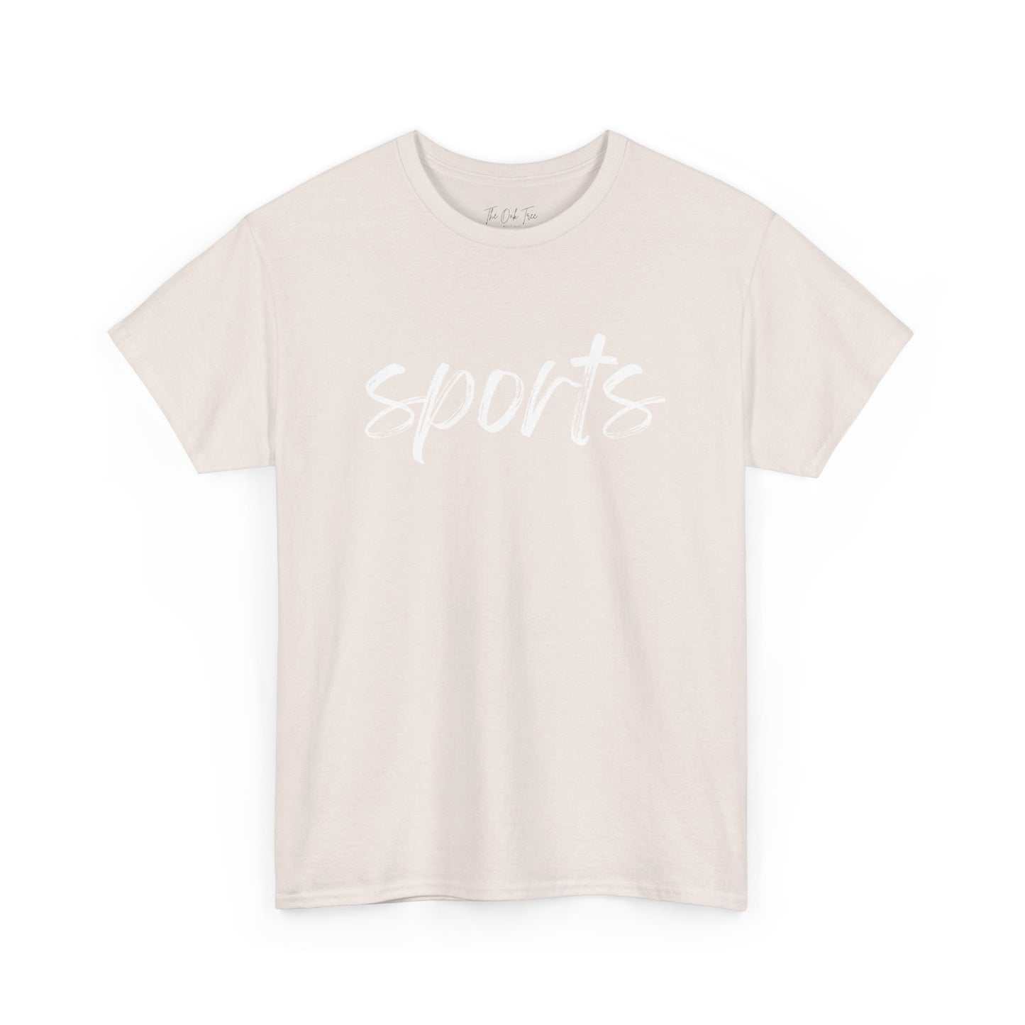 Sports- White Text Tee