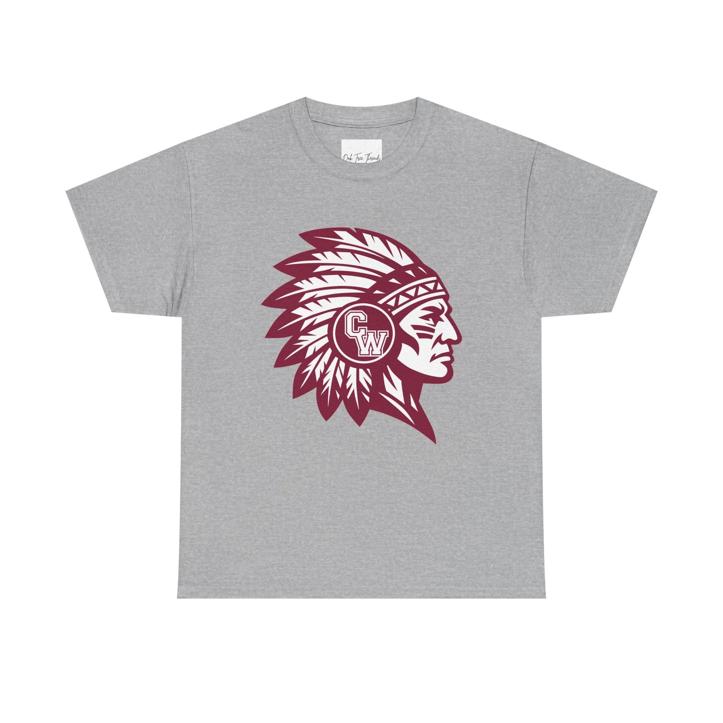 CW Indians Logo T-Shirt — CW Maroon Graphic Tee