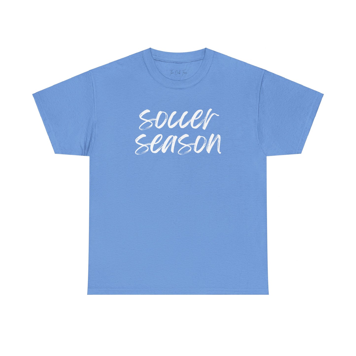 Soccer Season- White Text Tee