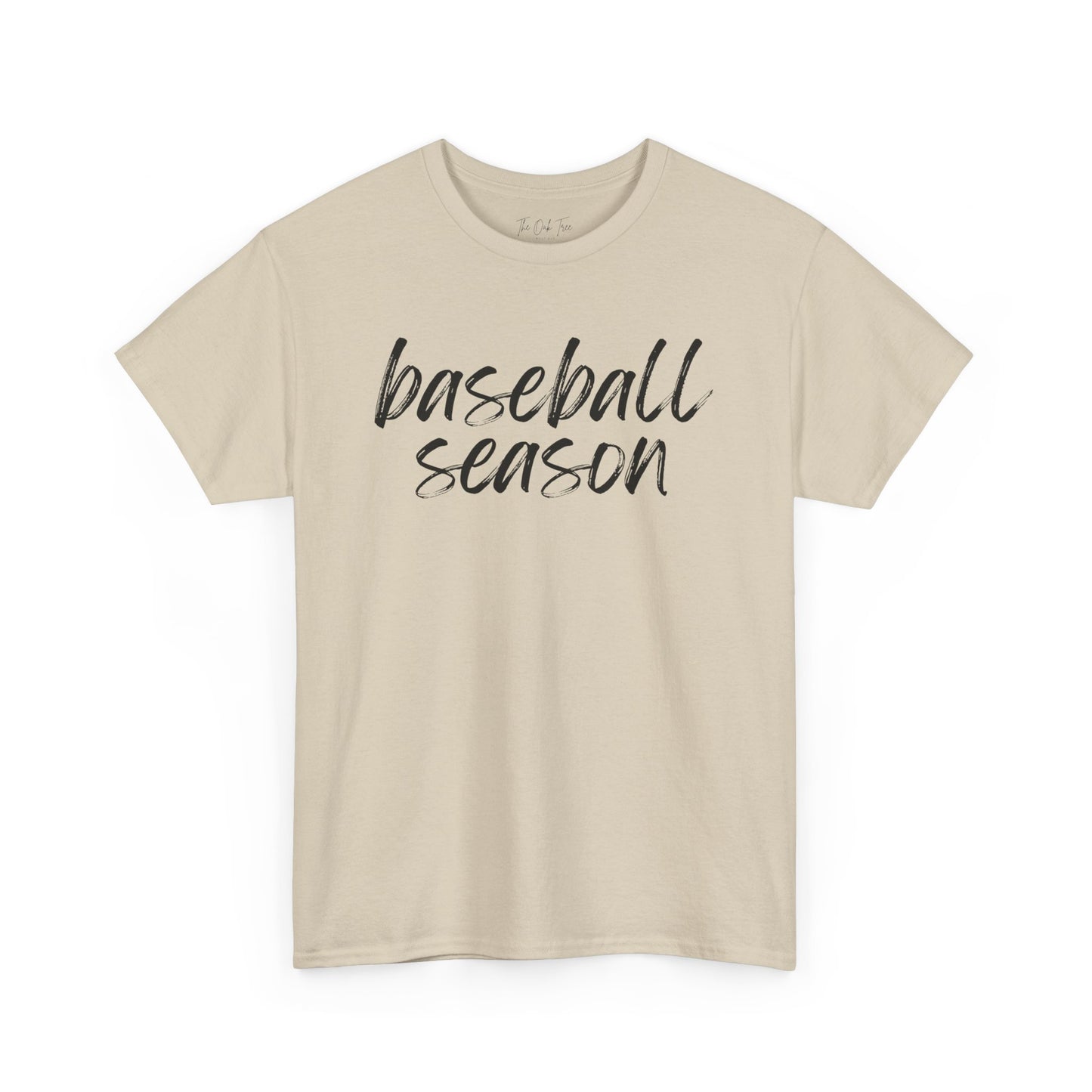 Baseball Season- Black Text Tee