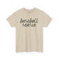 Baseball Season- Black Text Tee