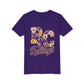 Youth Tee Bloom- Carroll Bulldogs Floral   — Purple & Gold School Spirit Shirt