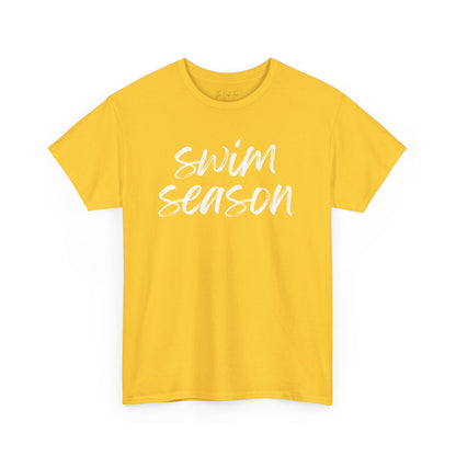 Swim Season- White Text Tee