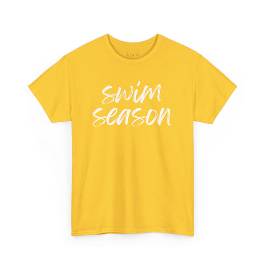 Swim Season- White Text Tee