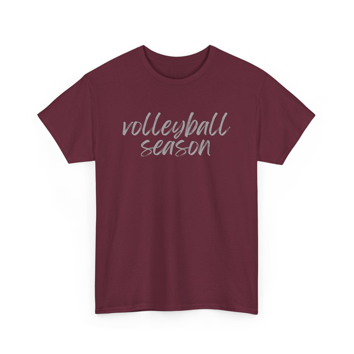 Volleyball Season- Grey Text Tee