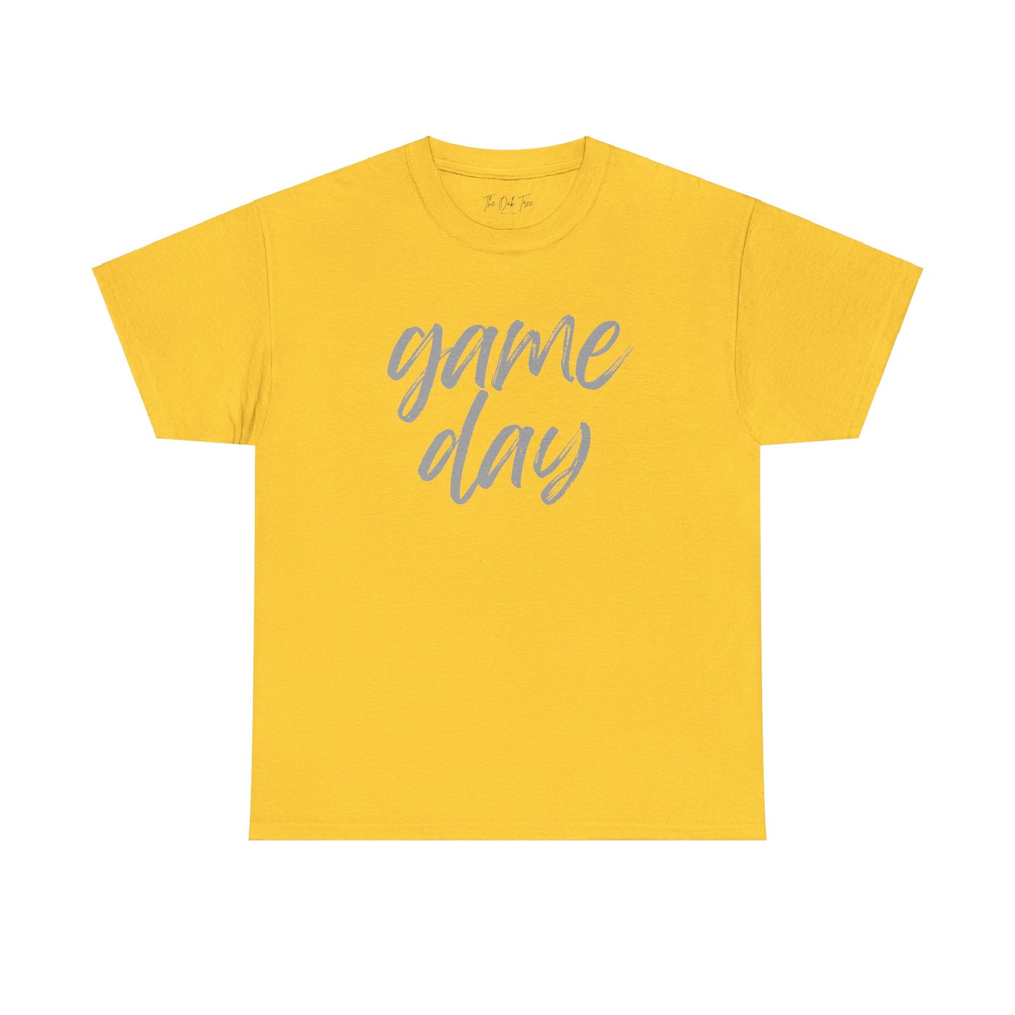 Game Day- Grey Text Script Tee