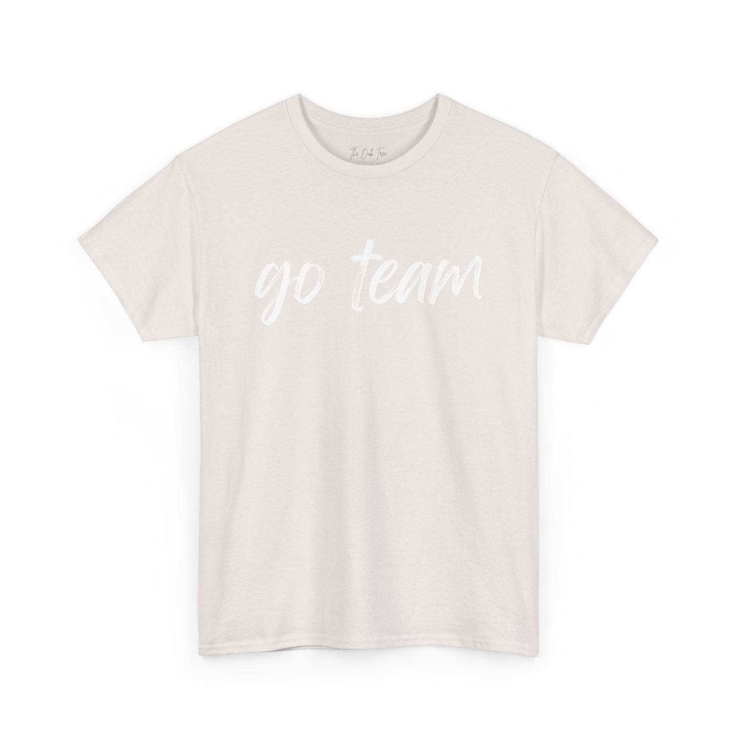 Go Team- White Text Tee