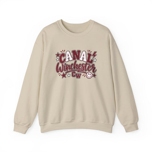 Crewneck Sweatshirt – 'Canal Winchester' Retro Script Pullover