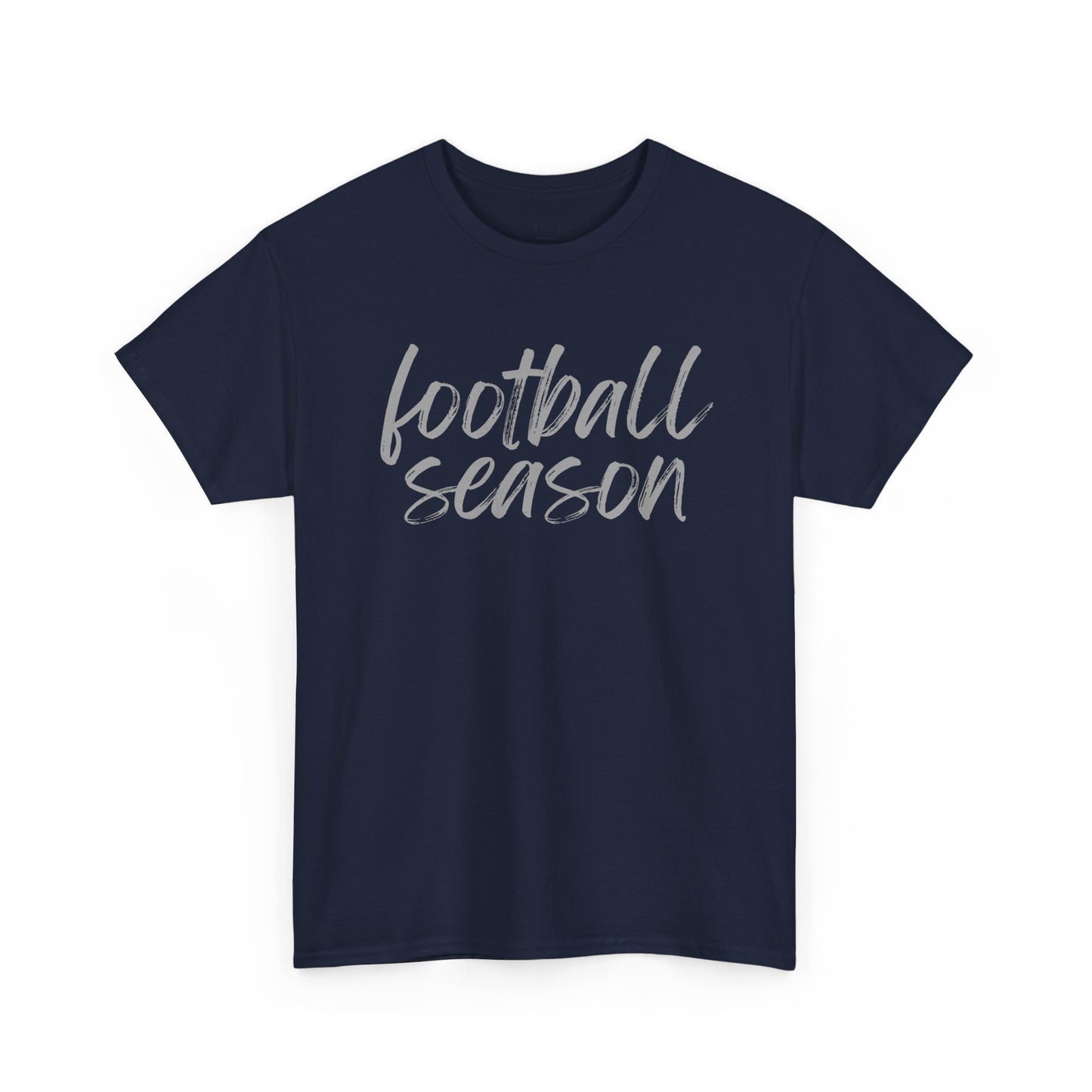 Football Season- Grey Text Tee