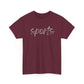 Sports- Grey Text Tee
