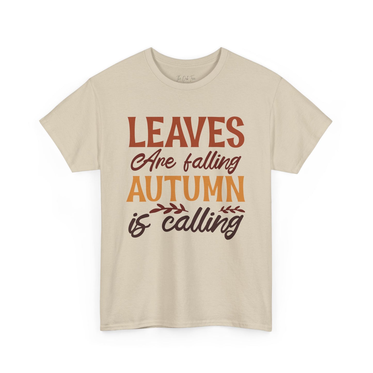 Leaves are Falling Autumn is Calling Unisex Heavy Cotton Tee
