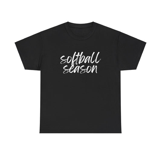 Softball Season- White Text Tee