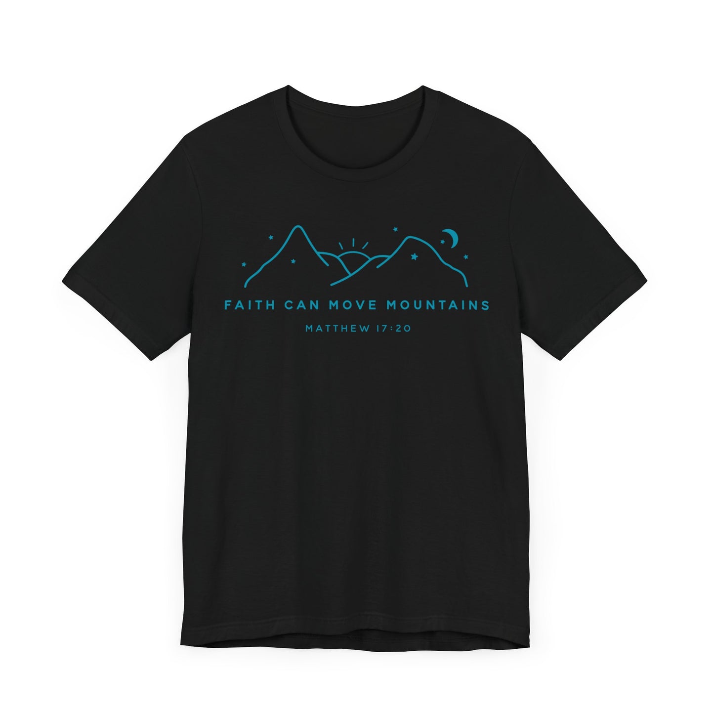 Faith Can Move Mountains Unisex Jersey Short Sleeve Tee