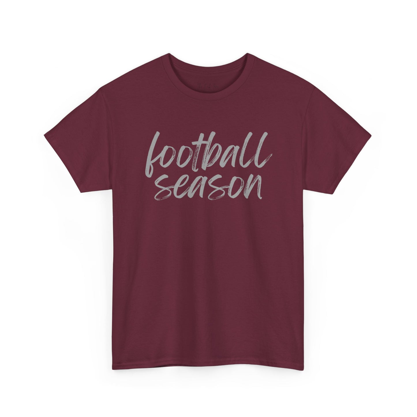 Football Season- Grey Text Tee