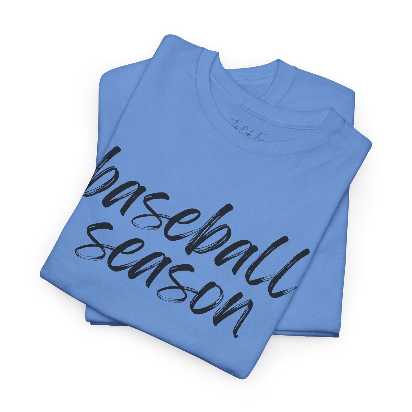 Baseball Season- Black Text Tee