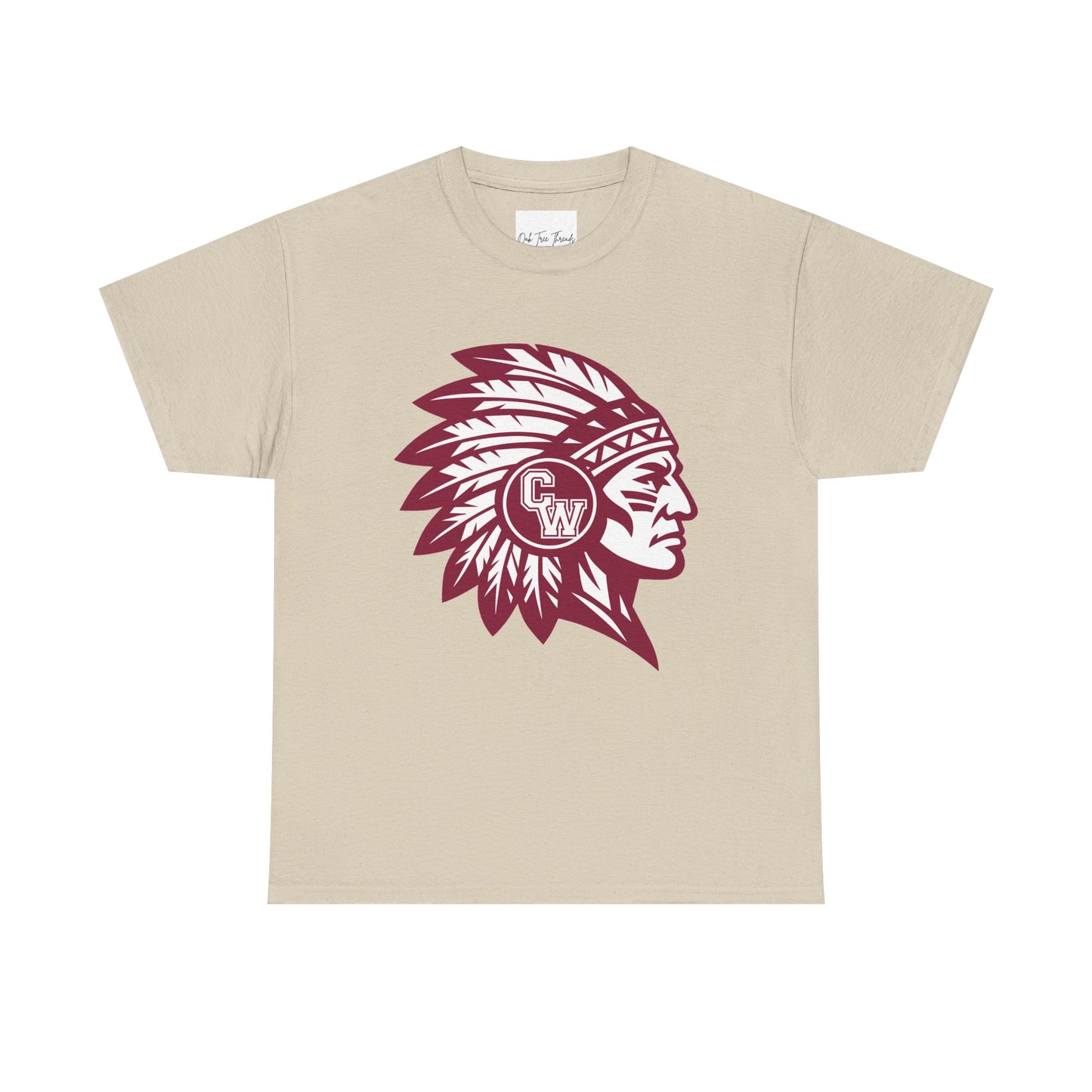 CW Indians Logo T-Shirt — CW Maroon Graphic Tee