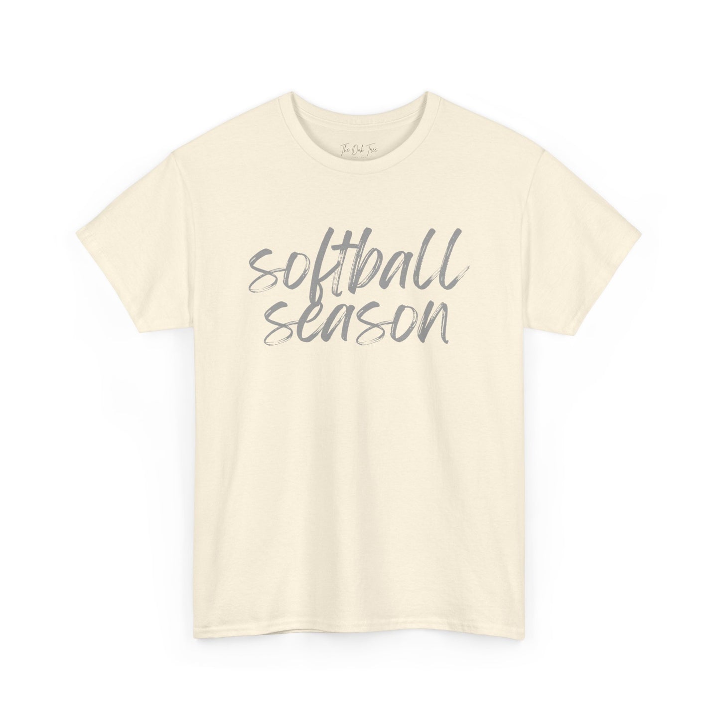 Softball Season- Grey Text Tee