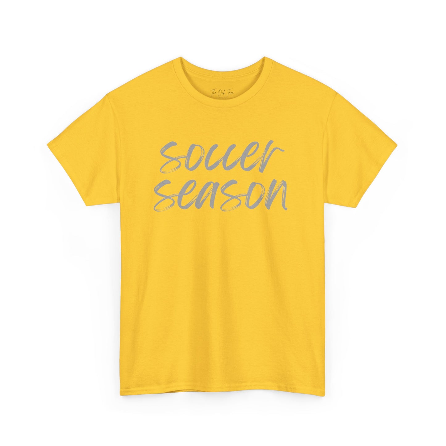 Soccer Season- Grey Text Tee