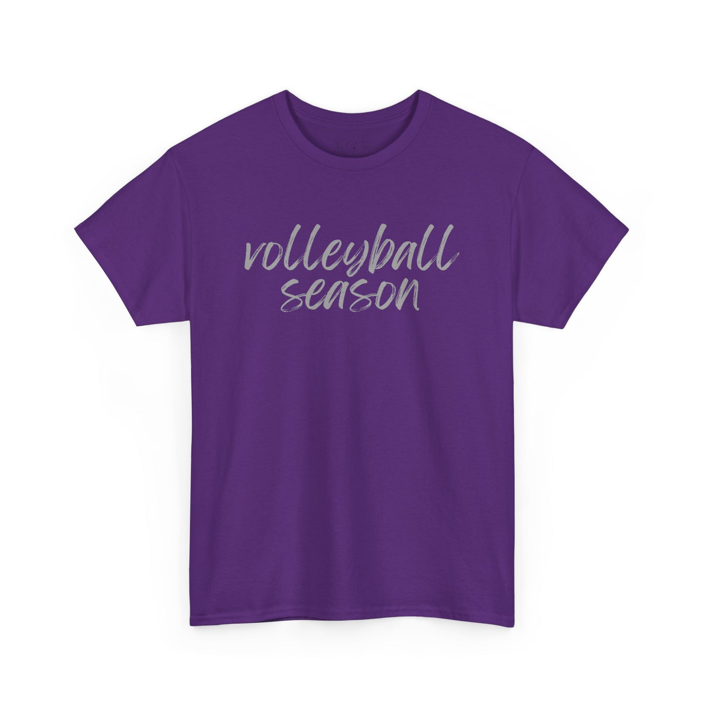 Volleyball Season- Grey Text Tee
