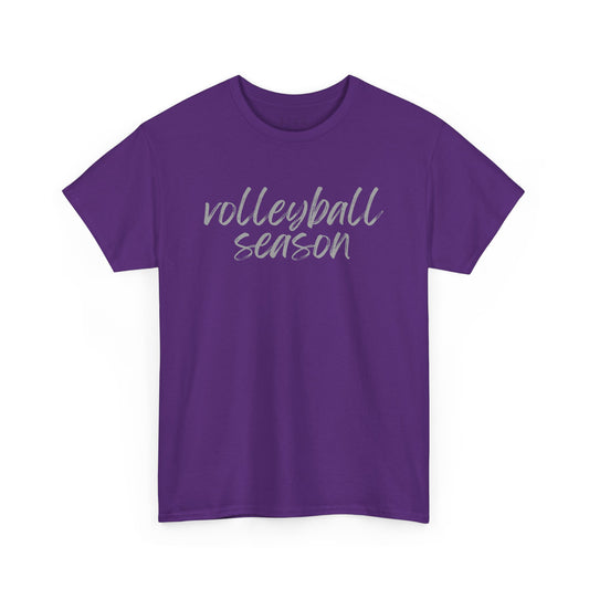 Volleyball Season- Grey Text Tee