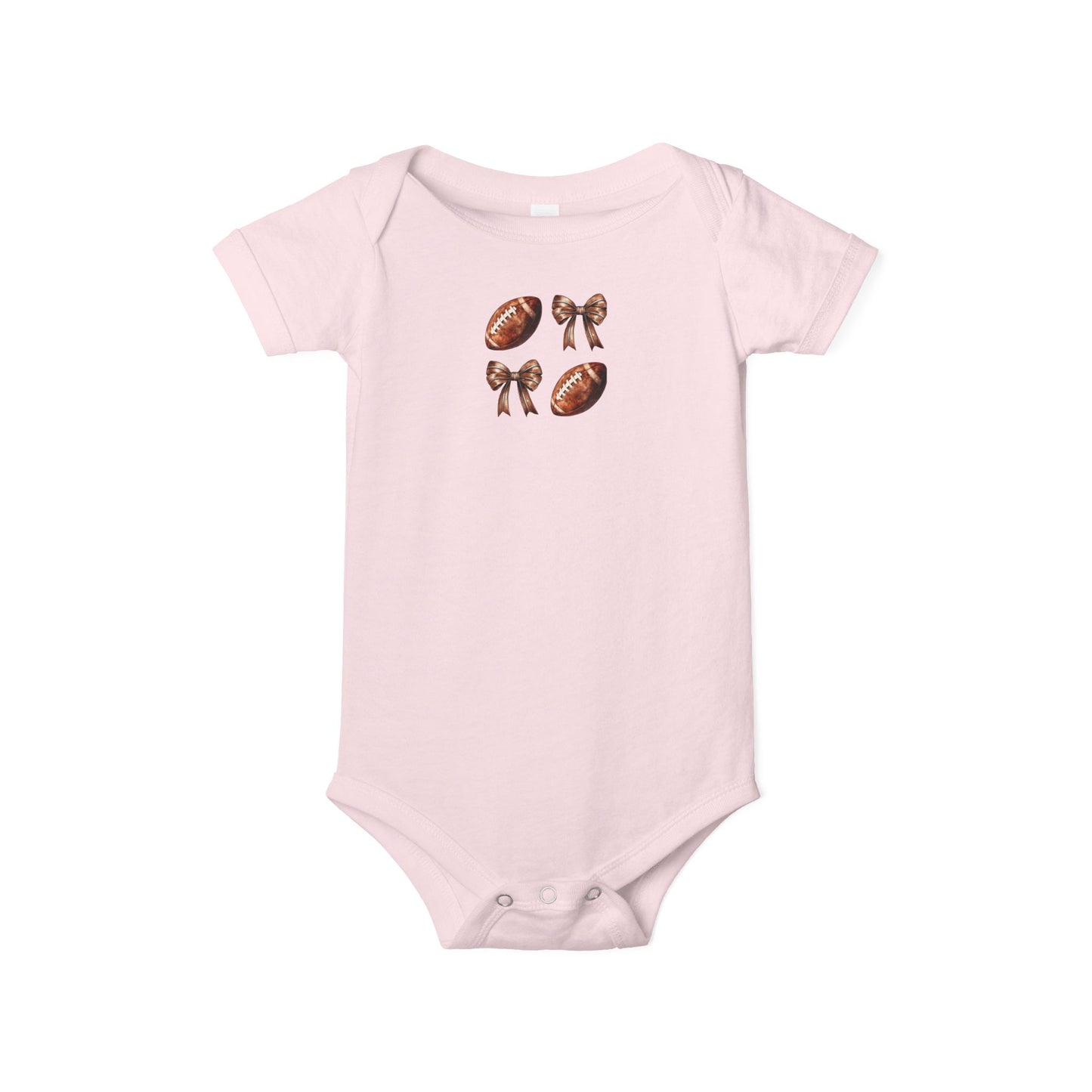 Baby Football Bodysuit – Cute Tiny Fan Infant One-Piece (BELLA + CANVAS)