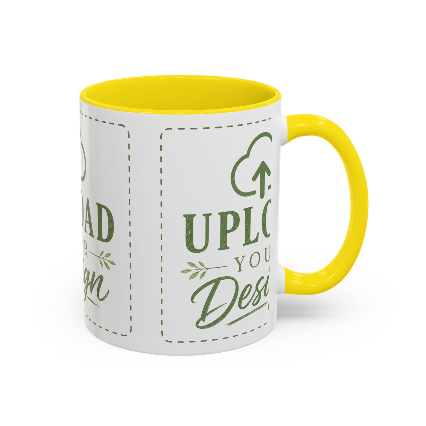 Custom Accent Coffee Mug – Custom Upload Design Ceramic Mug (11oz & 15oz)
