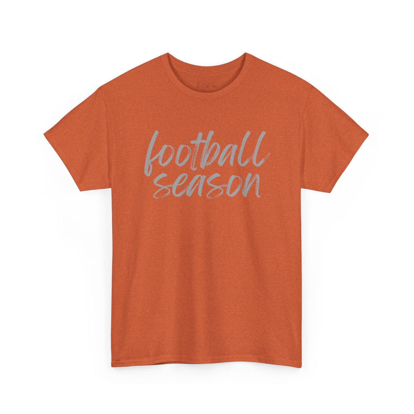Football Season- Grey Text Tee