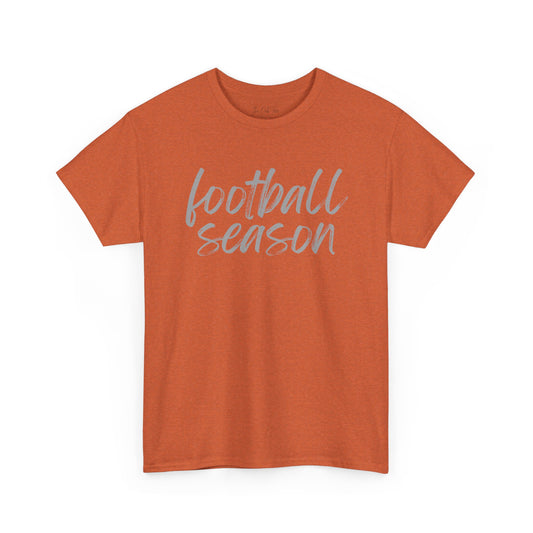 Football Season- Grey Text Tee