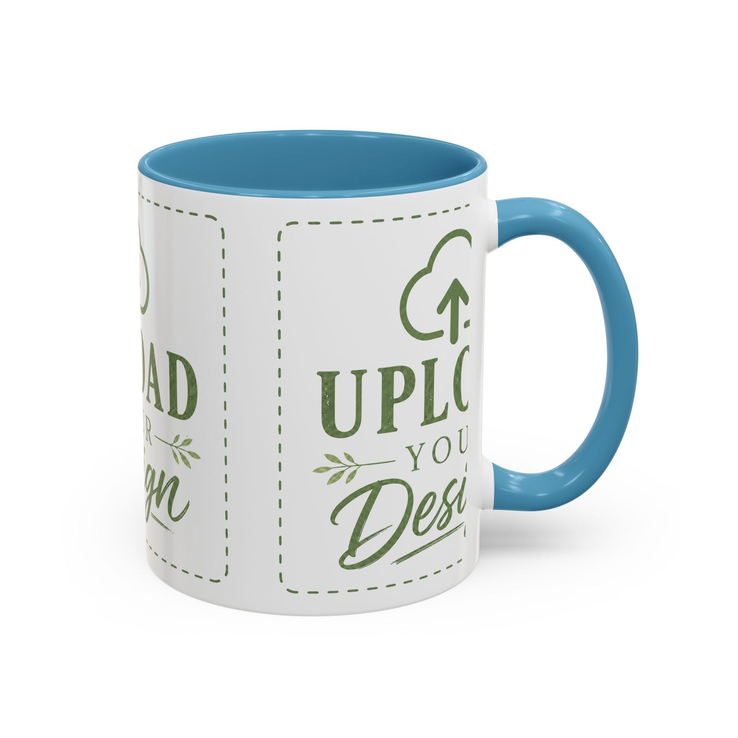 Custom Accent Coffee Mug – Custom Upload Design Ceramic Mug (11oz & 15oz)