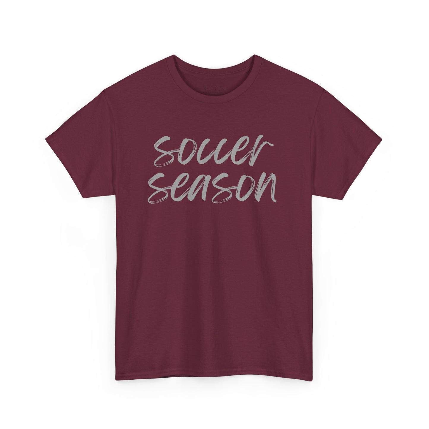 Soccer Season- Grey Text Tee