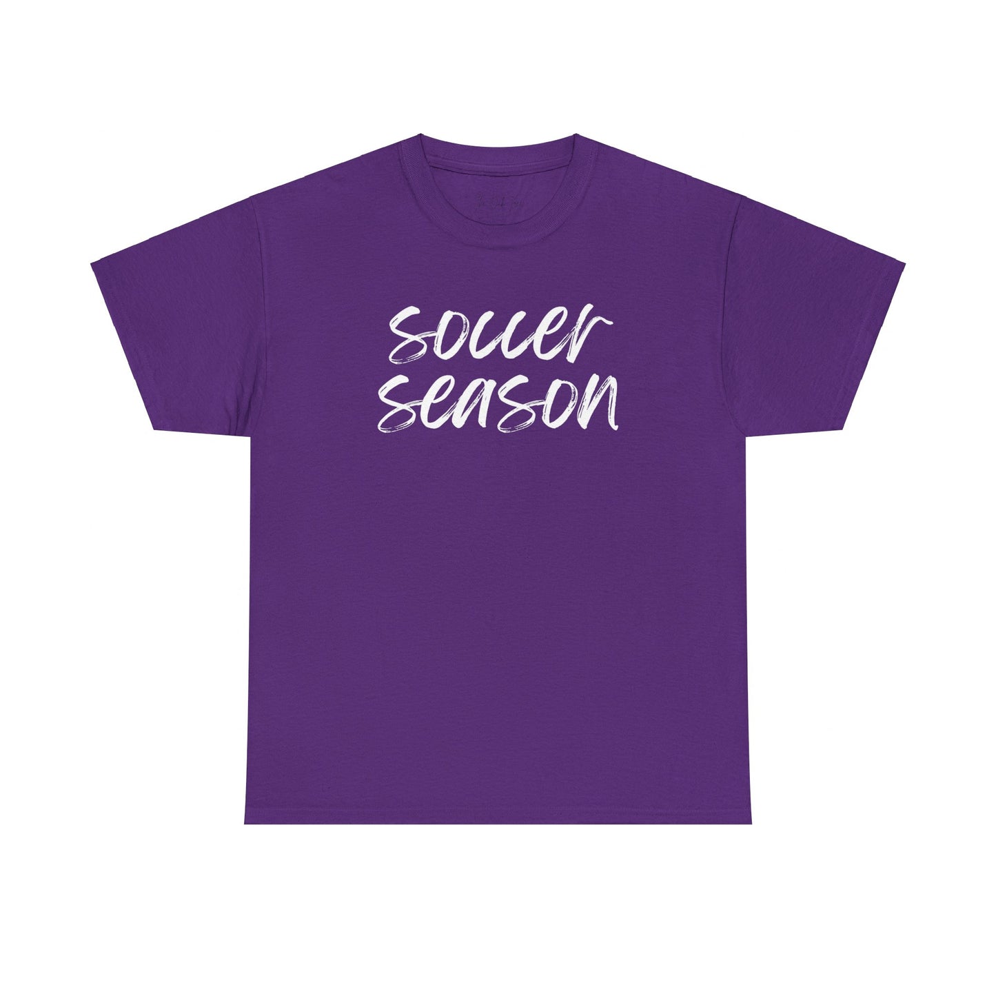 Soccer Season- White Text Tee