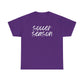 Soccer Season- White Text Tee