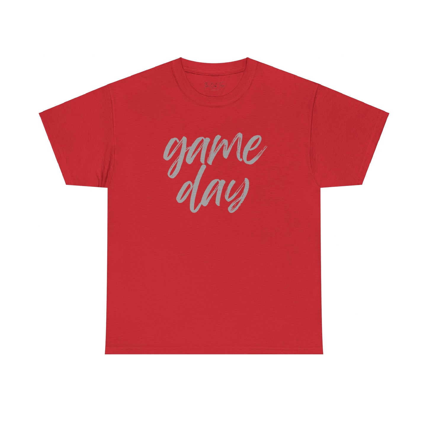Game Day- Grey Text Script Tee