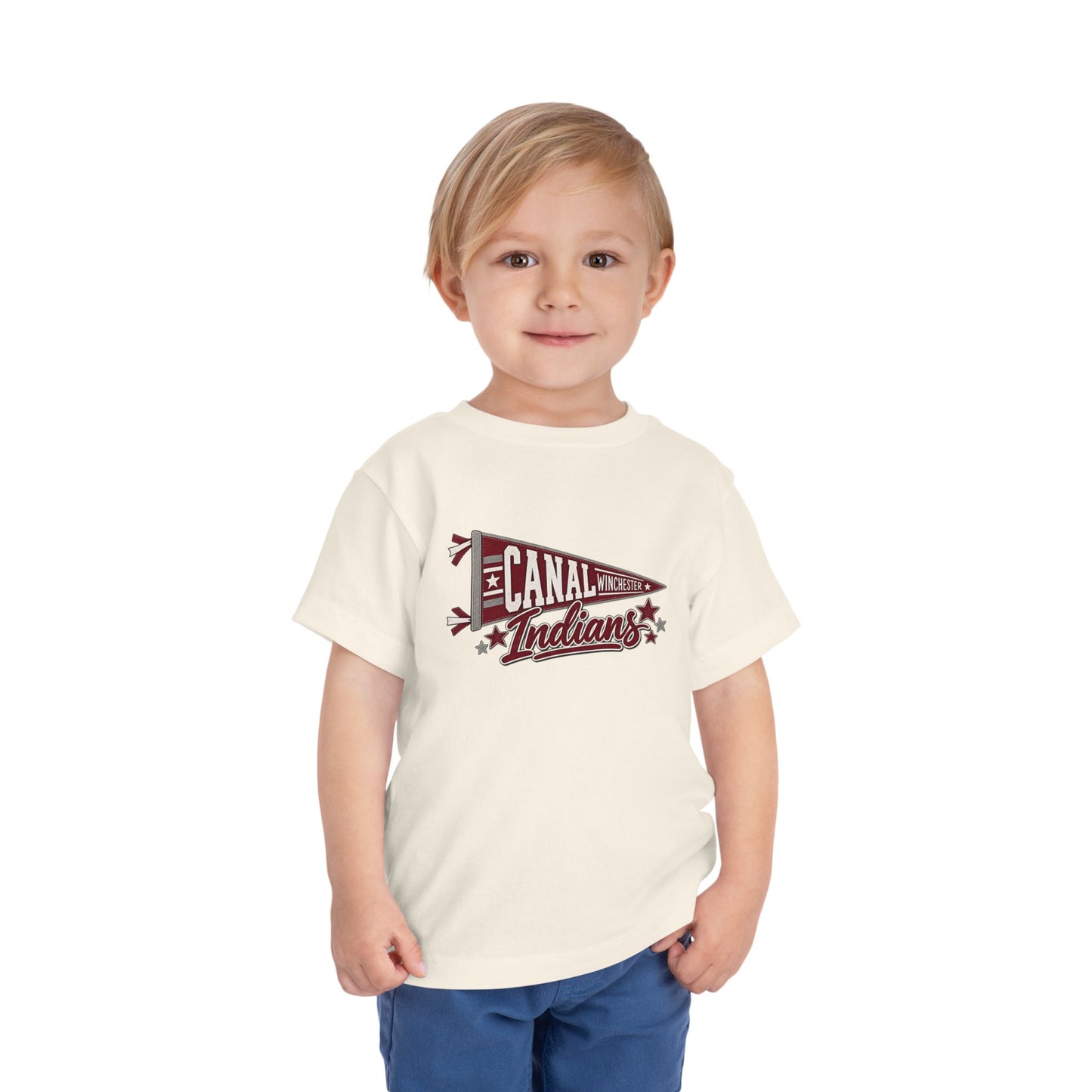 Canal Indians Toddler Tee — Vintage Pennant Sports Shirt
