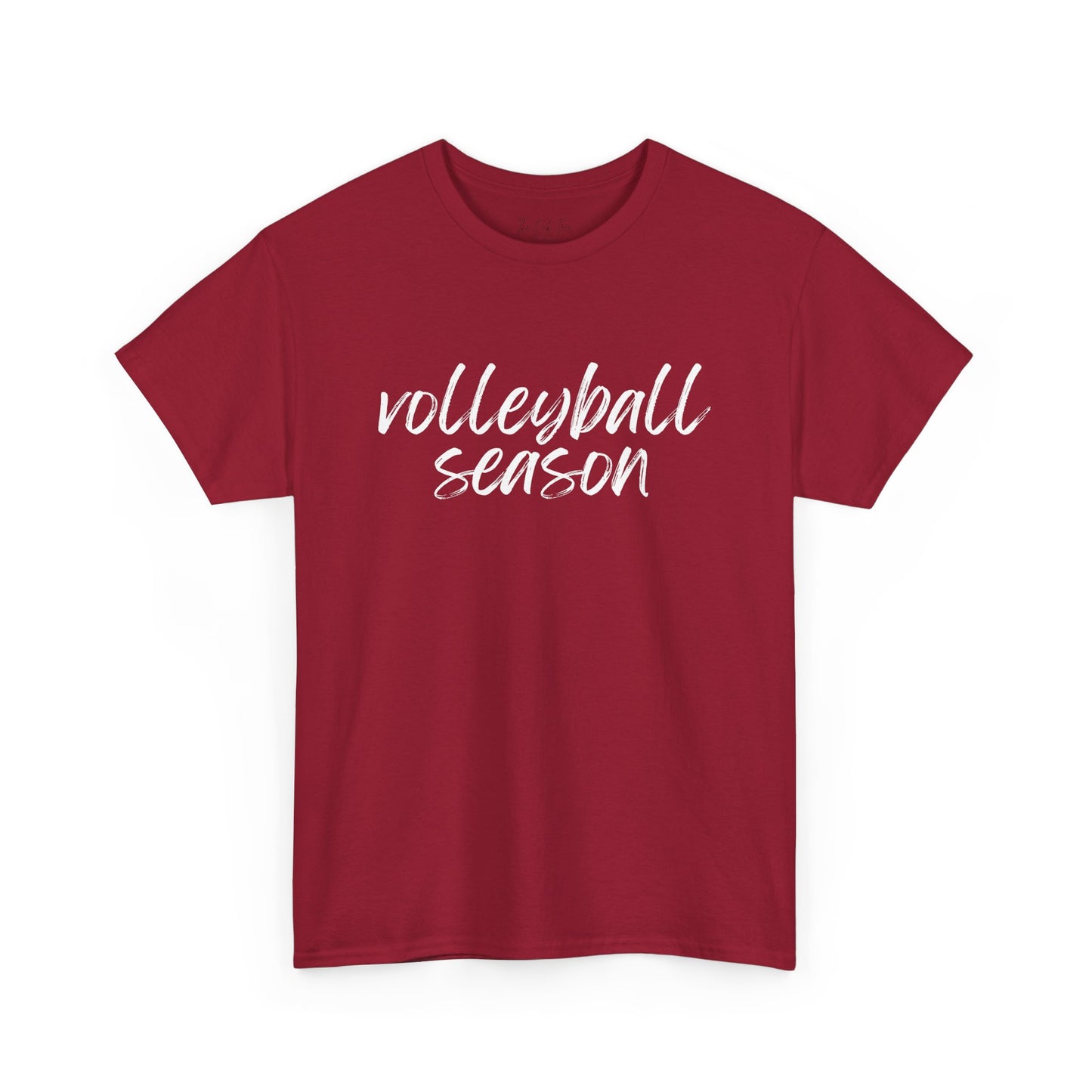 Volleyball Season- White Text Tee