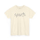 Sports- Grey Text Tee