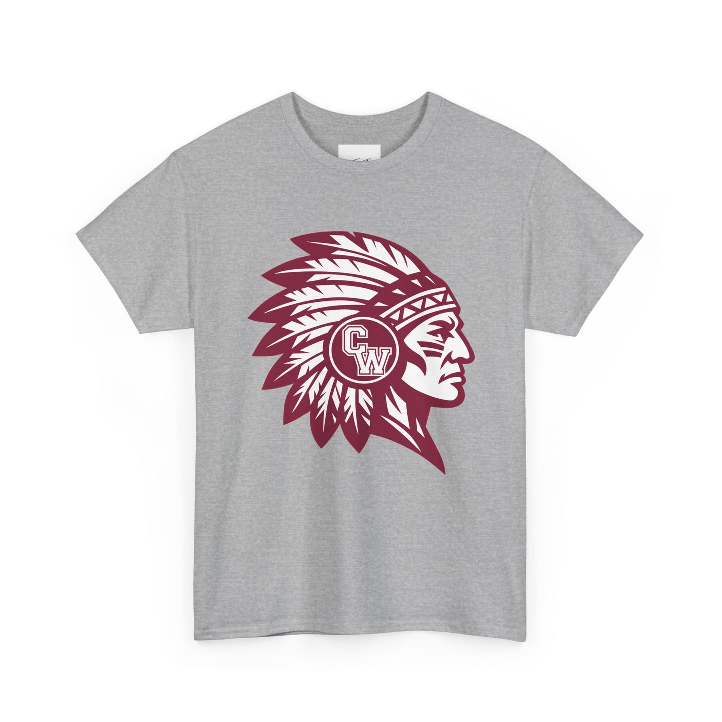 CW Indians Logo T-Shirt — CW Maroon Graphic Tee