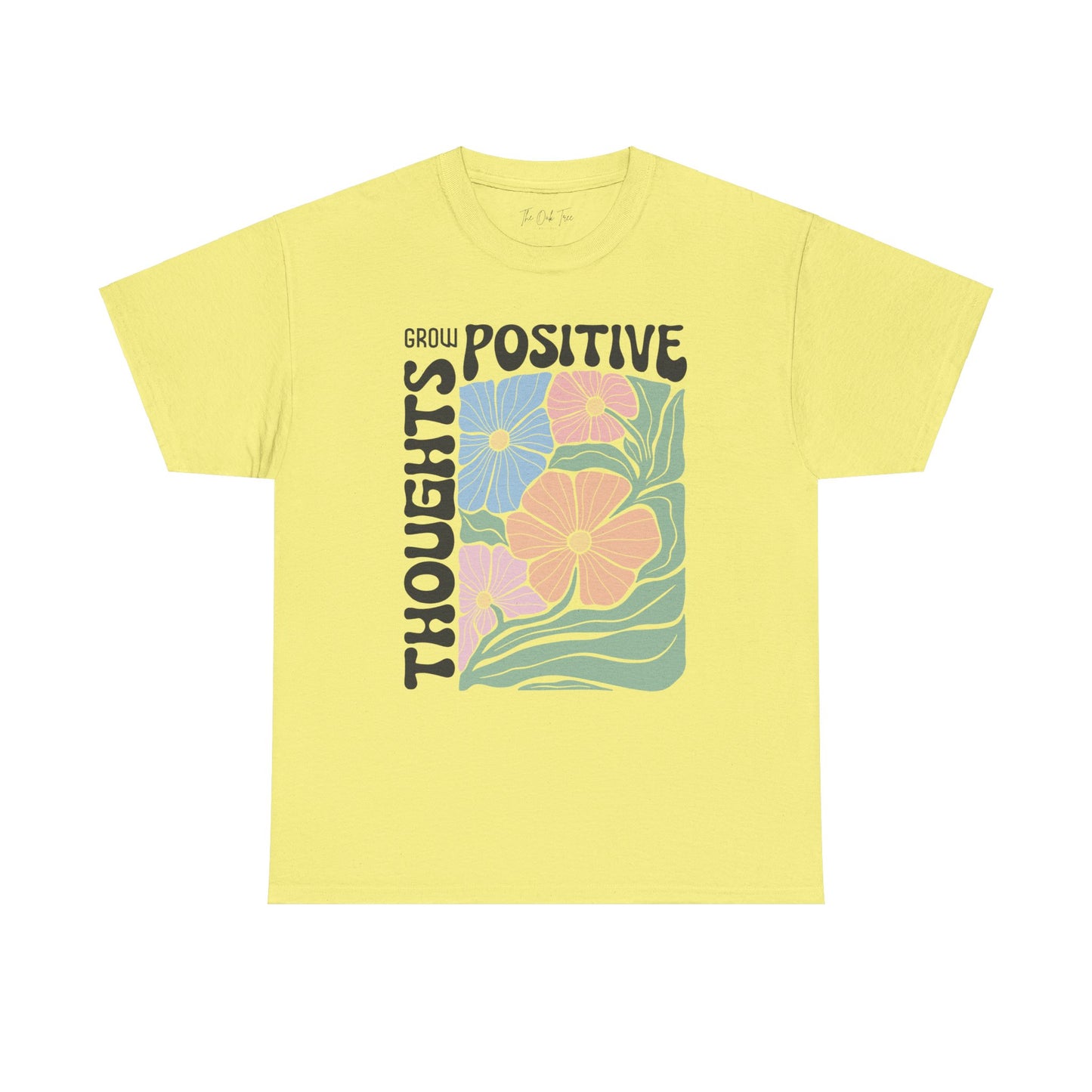 Grow Positive Thoughts Unisex Heavy Cotton Tee