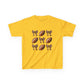 Kids Football & Bows T‑Shirt — Cute Gridiron Pattern for Girls, Youth Game Day Tee