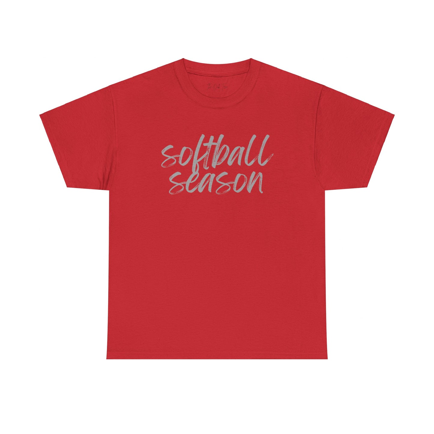 Softball Season- Grey Text Tee