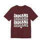 Indians Retro Stack Tee — Vintage Script Team Pride T-Shirt