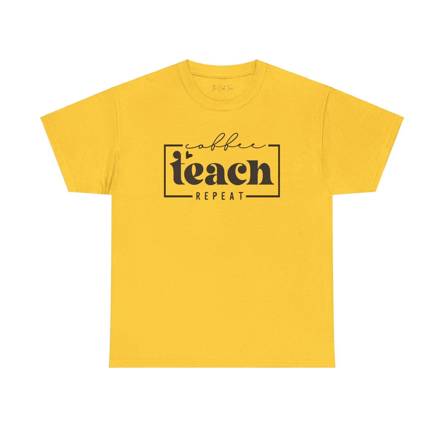 Coffee Teach Repeat Unisex Heavy Cotton Tee