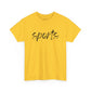 Sports- Black Text Tee